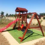 Детская деревянная игровая площадка Панда Фани Gride в категории Детские игровые площадки для дачи и улицы