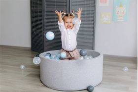 Romana Airpool Детский сухой бассейн (серый) в категории Мягкое игровое оборудование