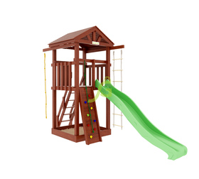 Детская игровая площадка Панда Фани Tower скалодром в категории Детские площадки для дачи из дерева
