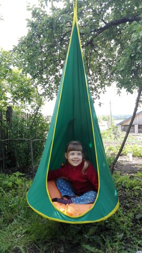 Качель-гамак подвесной "Капля" 600 (Усиленное дно) в категории Детские качели для улицы и дачи